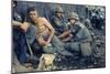 Medic Treats a US Marine's Wounds During Operation Hue City, Tet Offensive, Feb. 1969-null-Mounted Photo