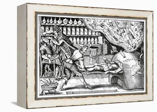 Medical Purging, Satirical Artwork-Science Photo Library-Framed Premier Image Canvas