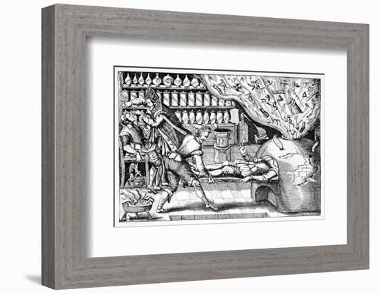 Medical Purging, Satirical Artwork-Science Photo Library-Framed Photographic Print