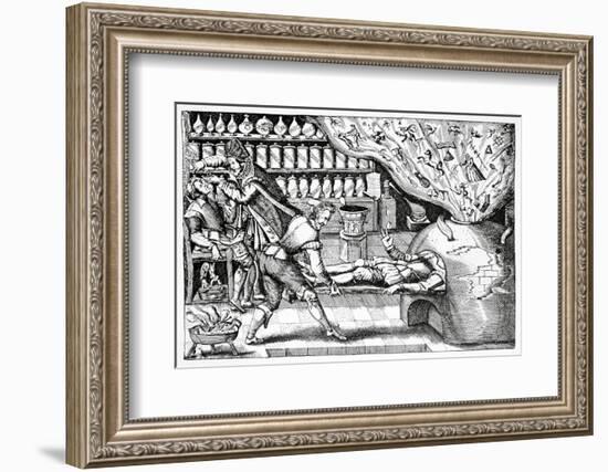 Medical Purging, Satirical Artwork-Science Photo Library-Framed Premium Photographic Print