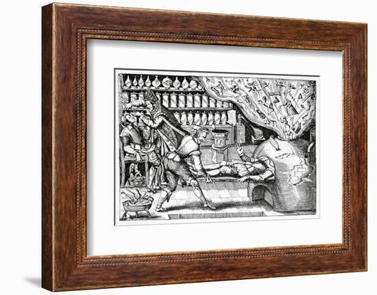 Medical Purging, Satirical Artwork-Science Photo Library-Framed Premium Photographic Print