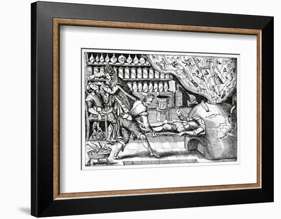 Medical Purging, Satirical Artwork-Science Photo Library-Framed Premium Photographic Print