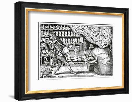 Medical Purging, Satirical Artwork-Science Photo Library-Framed Premium Photographic Print