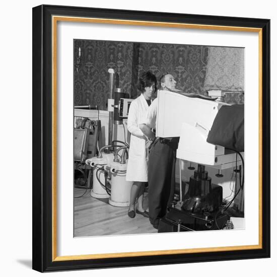 Medical Screening in Rotherham, South Yorkshire, 1967-Michael Walters-Framed Photographic Print
