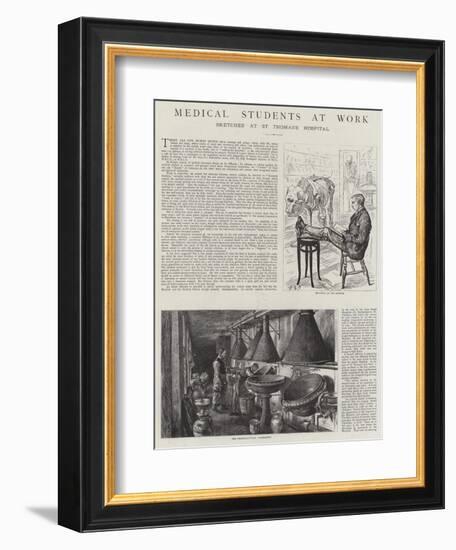 Medical Students at Work-Charles Paul Renouard-Framed Giclee Print