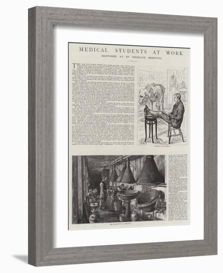 Medical Students at Work-Charles Paul Renouard-Framed Giclee Print