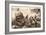 Medical Team Assist their Wounded Comrades in the Midst of Enemy Artilley Fire (B/W Photo)-German photographer-Framed Giclee Print