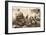 Medical Team Assist their Wounded Comrades in the Midst of Enemy Artilley Fire (B/W Photo)-German photographer-Framed Giclee Print