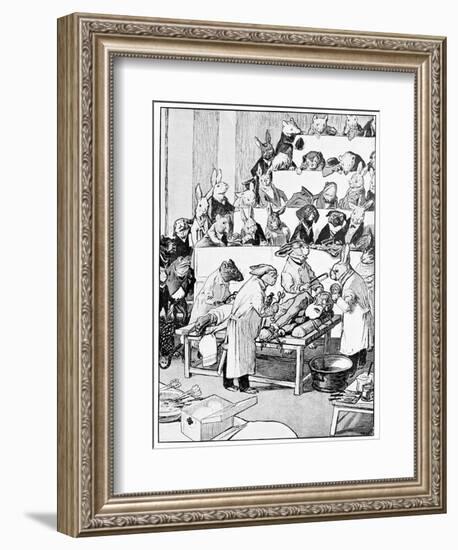 Medical Vivisection, Satirical Artwork-Science Photo Library-Framed Photographic Print