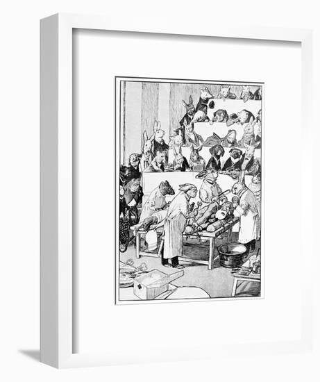 Medical Vivisection, Satirical Artwork-Science Photo Library-Framed Photographic Print