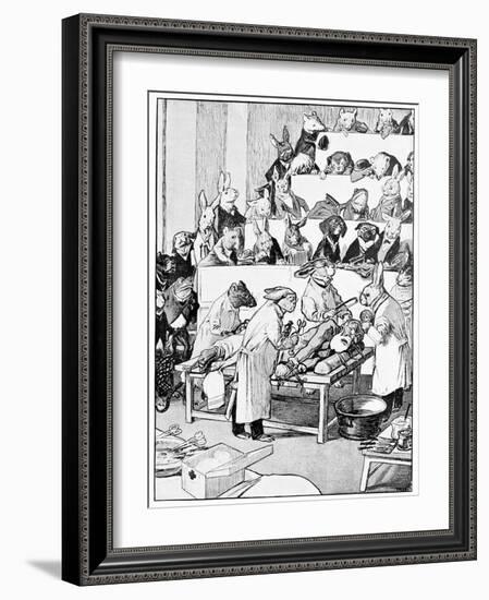 Medical Vivisection, Satirical Artwork-Science Photo Library-Framed Photographic Print