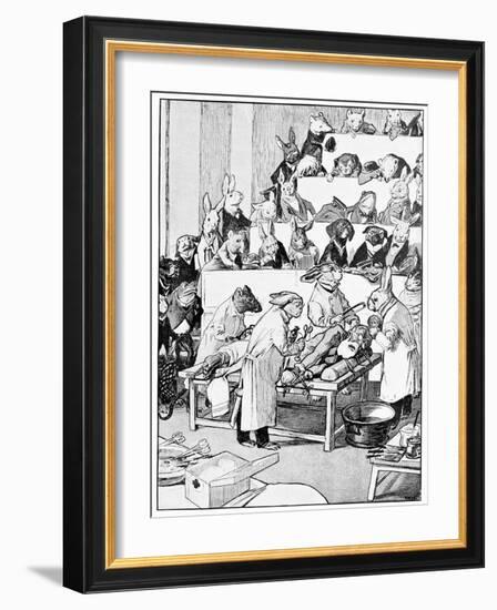 Medical Vivisection, Satirical Artwork-Science Photo Library-Framed Photographic Print