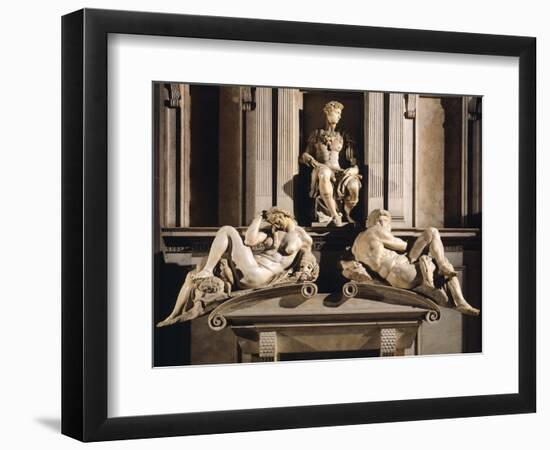 Medici Chapels of Basilica of San Lorenzo, New Sacristy, Tomb of Giuliano De Medici-null-Framed Giclee Print