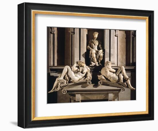 Medici Chapels of Basilica of San Lorenzo, New Sacristy, Tomb of Giuliano De Medici-null-Framed Giclee Print