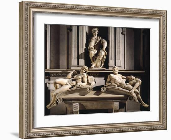 Medici Chapels of Basilica of San Lorenzo, New Sacristy, Tomb of Lorenzo De Medici-null-Framed Giclee Print