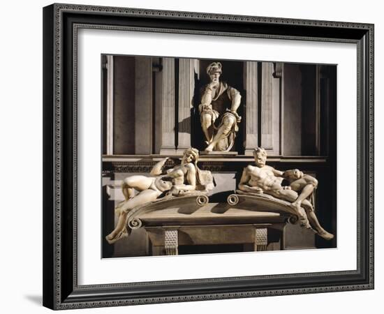 Medici Chapels of Basilica of San Lorenzo, New Sacristy, Tomb of Lorenzo De Medici-null-Framed Giclee Print