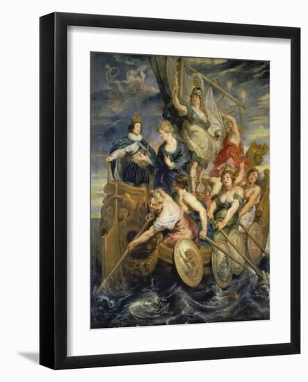 Medici-Cycle: Louis XIII Reaching the Age of Consent-Peter Paul Rubens-Framed Giclee Print