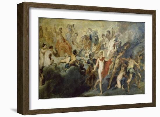 Medici-Zyklus:Die Herrschaft Der Koenigin (Oder: Der Rat Der Goetter)-Peter Paul Rubens-Framed Giclee Print