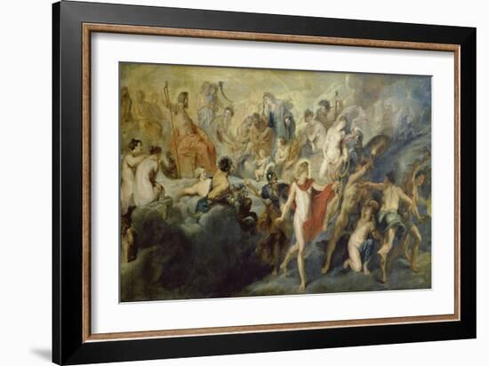 Medici-Zyklus:Die Herrschaft Der Koenigin (Oder: Der Rat Der Goetter)-Peter Paul Rubens-Framed Giclee Print