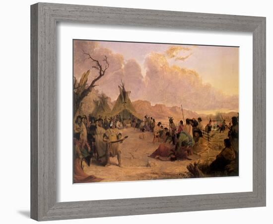 Medicine Dance, 1848-Seth Eastman-Framed Giclee Print