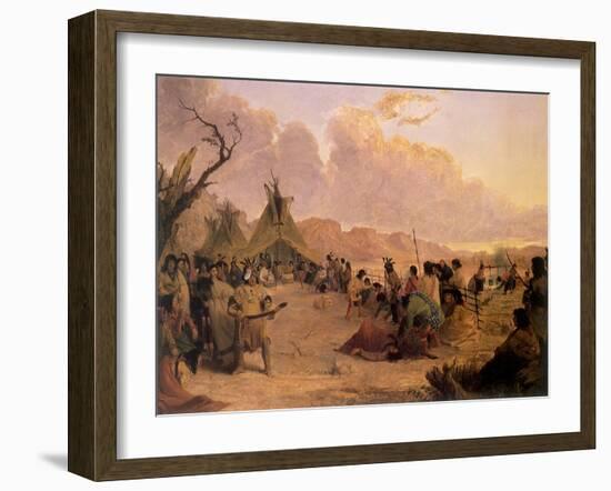 Medicine Dance, 1848-Seth Eastman-Framed Giclee Print