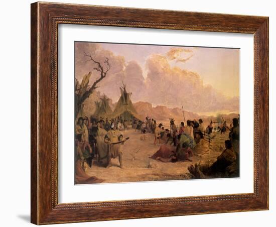 Medicine Dance, 1848-Seth Eastman-Framed Giclee Print