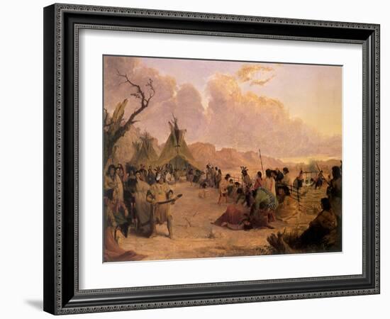 Medicine Dance, 1848-Seth Eastman-Framed Giclee Print