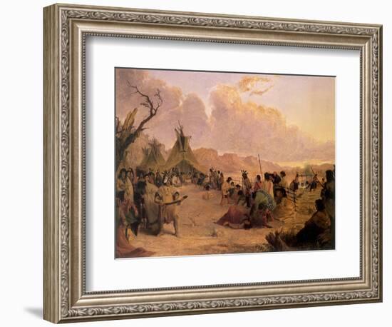 Medicine Dance, 1848-Seth Eastman-Framed Giclee Print