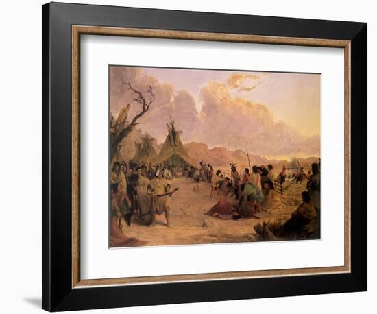 Medicine Dance, 1848-Seth Eastman-Framed Giclee Print