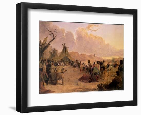 Medicine Dance, 1848-Seth Eastman-Framed Giclee Print