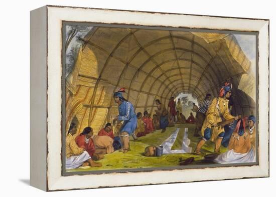 Medicine Dance of the Winnebagoes, 1853-Seth Eastman-Framed Premier Image Canvas