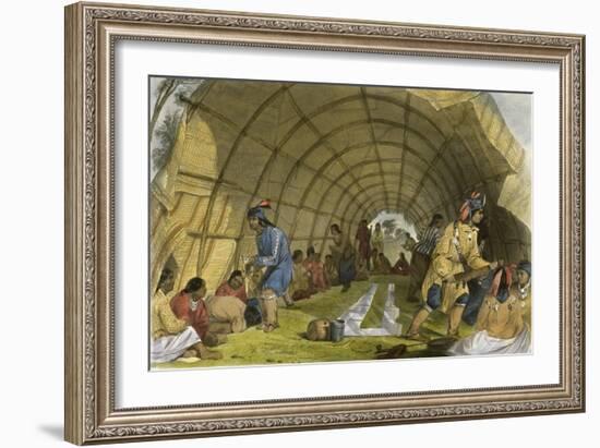 Medicine Dance of the Winnebagoes-Seth Eastman-Framed Giclee Print