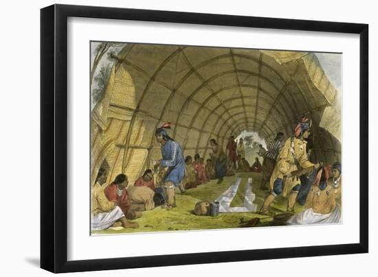 Medicine Dance of the Winnebagoes-Seth Eastman-Framed Giclee Print