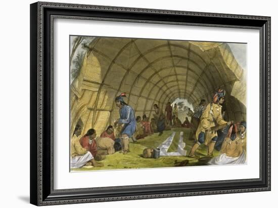 Medicine Dance of the Winnebagoes-Seth Eastman-Framed Giclee Print