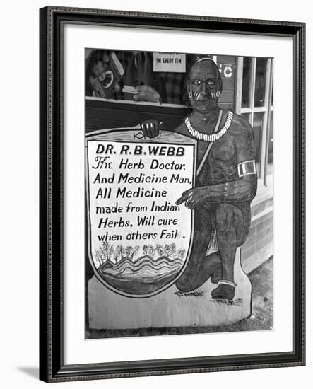 Medicine Man, 1938-Russell Lee-Framed Photographic Print