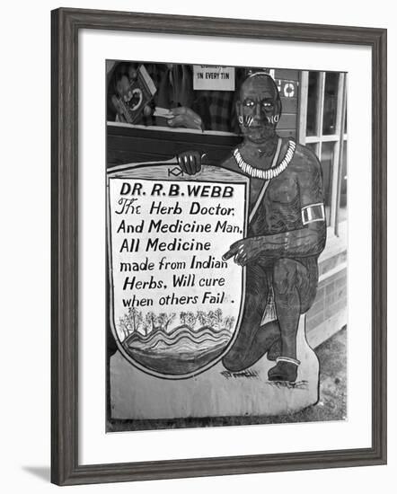 Medicine Man, 1938-Russell Lee-Framed Photographic Print