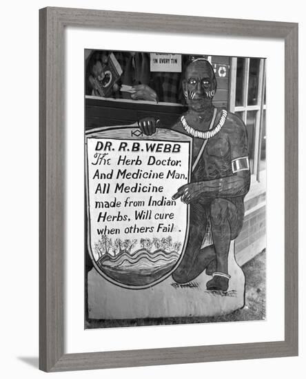 Medicine Man, 1938-Russell Lee-Framed Photographic Print