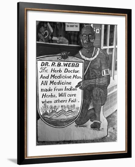 Medicine Man, 1938-Russell Lee-Framed Photographic Print