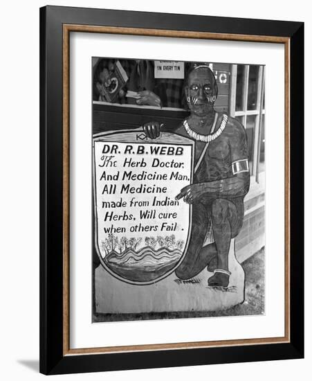 Medicine Man, 1938-Russell Lee-Framed Photographic Print