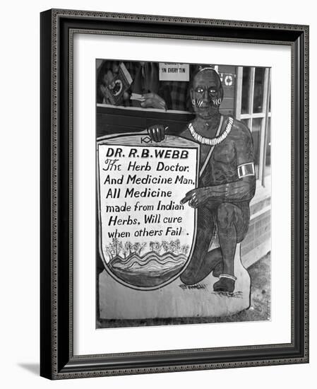 Medicine Man, 1938-Russell Lee-Framed Photographic Print