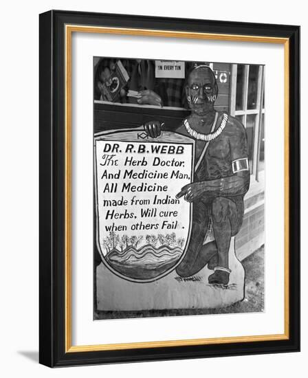 Medicine Man, 1938-Russell Lee-Framed Photographic Print