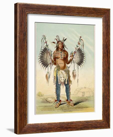 Medicine Man of the Mandan People-George Catlin-Framed Photographic Print