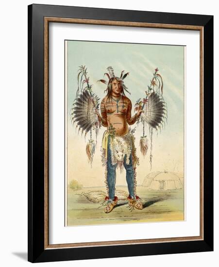 Medicine Man of the Mandan People-George Catlin-Framed Photographic Print