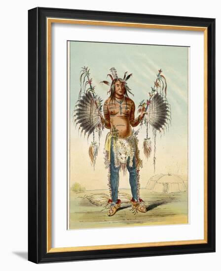 Medicine Man of the Mandan People-George Catlin-Framed Photographic Print