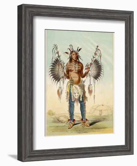 Medicine Man of the Mandan People-George Catlin-Framed Photographic Print