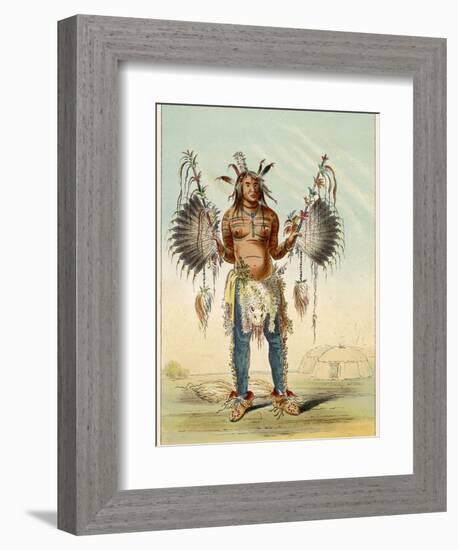 Medicine Man of the Mandan People-George Catlin-Framed Photographic Print