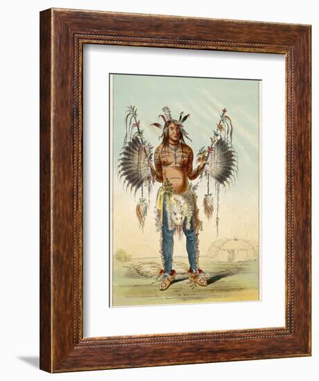 Medicine Man of the Mandan People-George Catlin-Framed Photographic Print