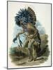Medicine Man of the Mandan Tribe in the Costume of the Dog Dance, 1834-Karl Bodmer-Mounted Giclee Print