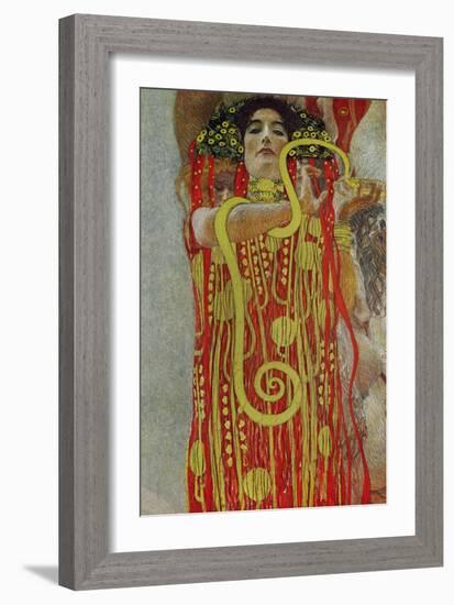 Medicine, Part of the Ceiling Fresco for the Vienna University, 1900/07-Gustav Klimt-Framed Giclee Print