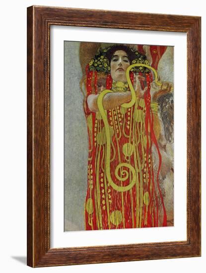 Medicine, Part of the Ceiling Fresco for the Vienna University, 1900/07-Gustav Klimt-Framed Giclee Print